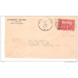 Frontal de carta con matasello de 1940 cebu
