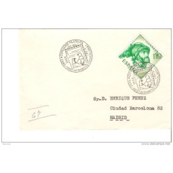 Carta con matasello commemorativo de 1958