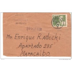 Frontal de carta de suecia 1936