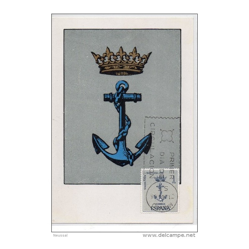 Tarjeta maxima de1966 semana naval Tarjeta maxima de1966 semana naval