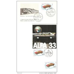 Carta  tarjeta postal  sello de alfa 33 1984