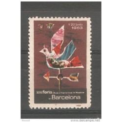Viñeta de feria muestras barcelona 1963