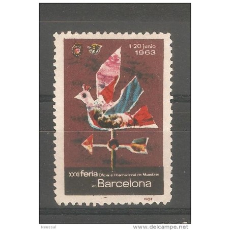 Viñeta de feria muestras barcelona 1963