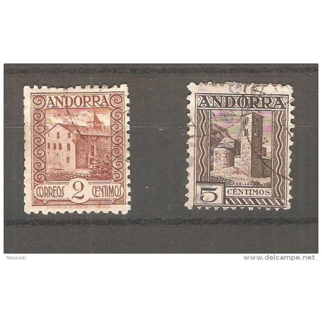Sello n 28 y 29  andorra usado