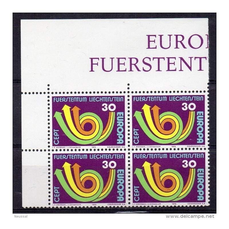 Sello n 484 liechtenstein en bloque 4 Sello n 484 liechtenstein en bloque 4