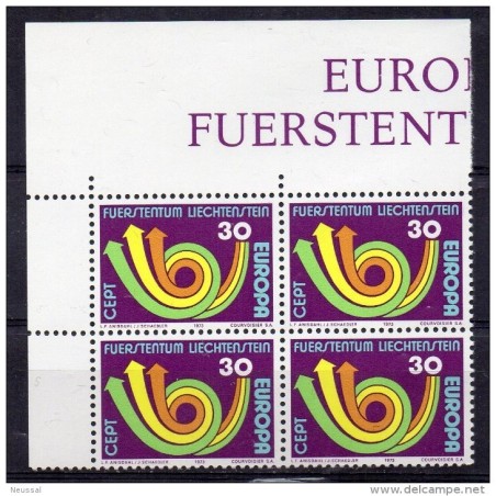 Sello   n 484   liechtenstein en bloque 4