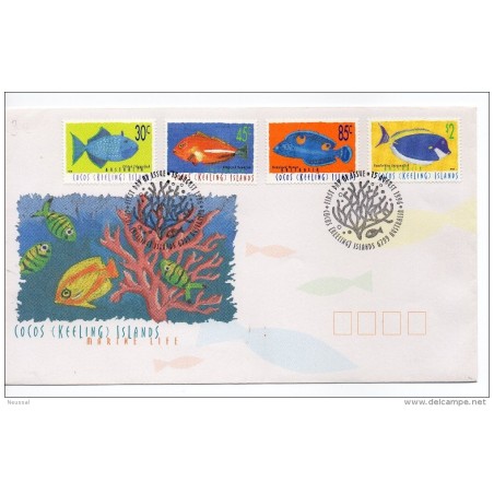 Carta de peces cocos island 1996