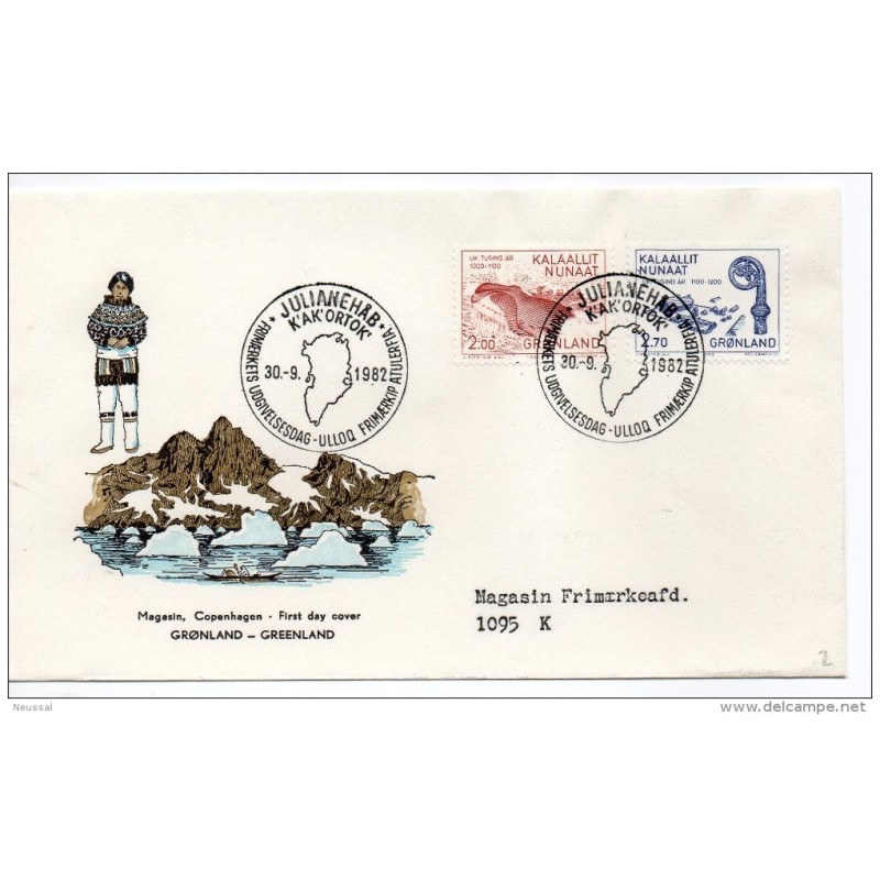 Carta de peces groendlandia 1982 Carta de peces groendlandia 1982