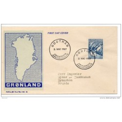 Carta de peces groendlandia 1957