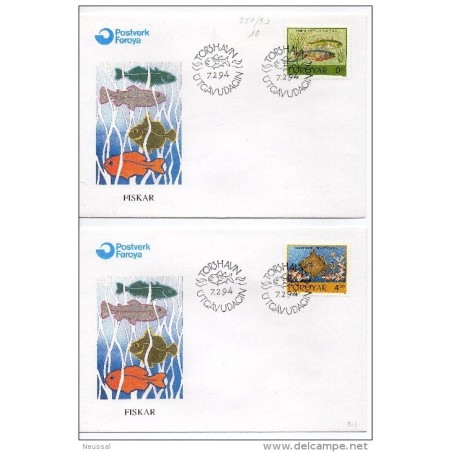 4 cartas de peces serie n 2503 foroyar