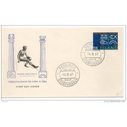 Carta de peces islandia de 1967