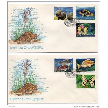 2 carta de peces de grecia de 1981