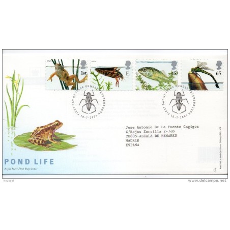 Carta de insectos grand bretaña 2001