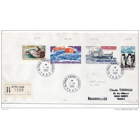Carta de peces tierras australes de 1981