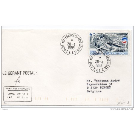 Carta de peces tierras australes de 1985