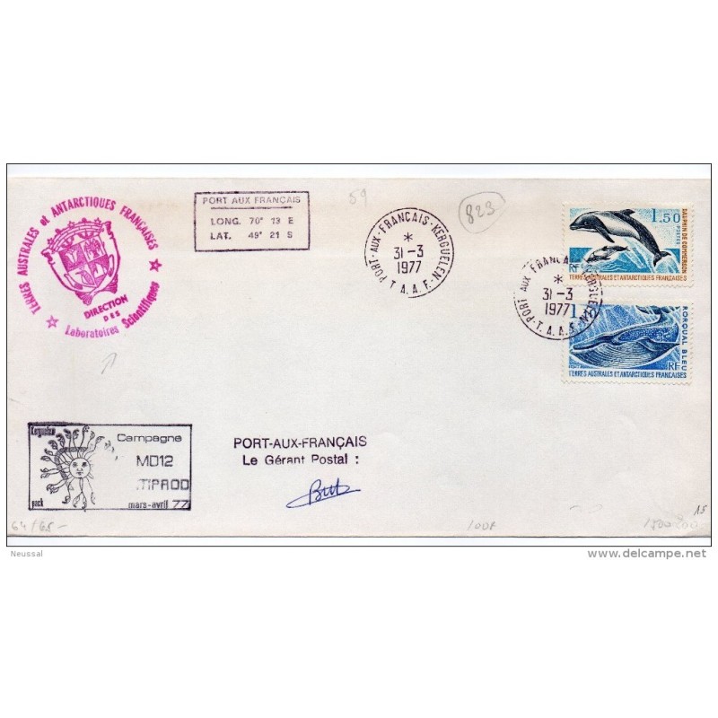 Carta de peces tierras australes de 1977 Carta de peces tierras australes de 1977