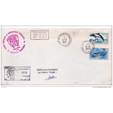 Carta de peces tierras australes de 1977