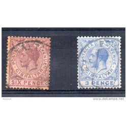 Sellos  n 67 y 78  gibraltar