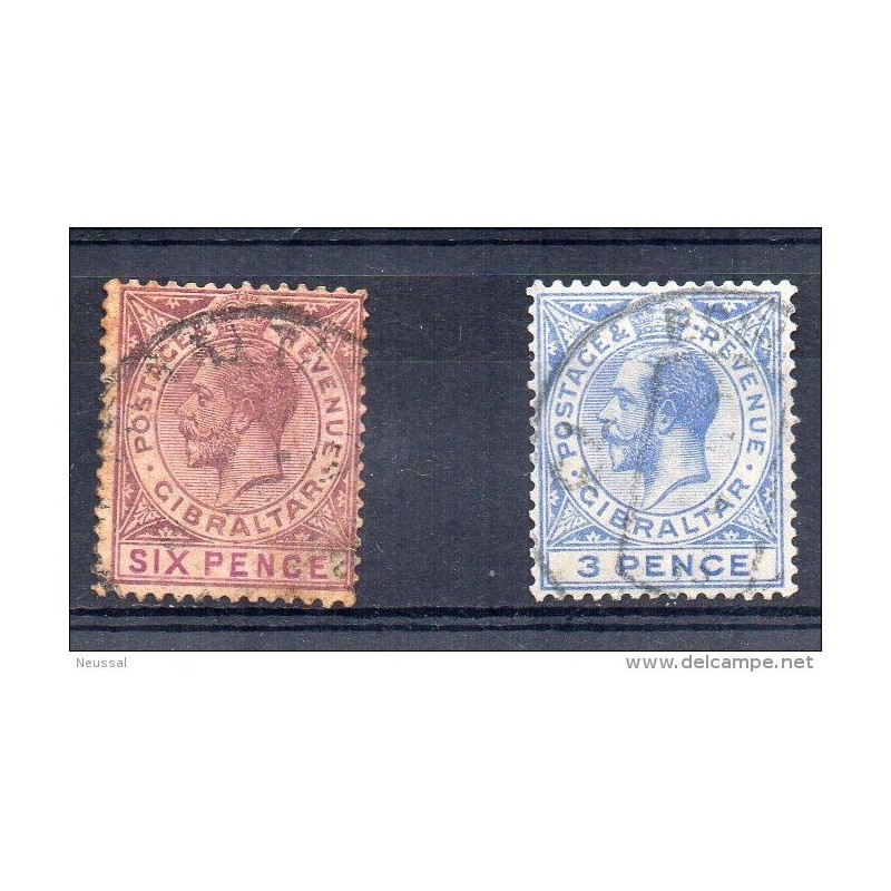 Sellos n 67 y 78 gibraltar Sellos n 67 y 78 gibraltar