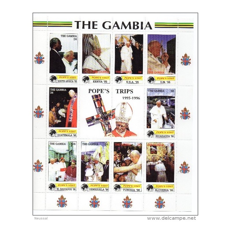 Serie n 310514 gambia juan pablo II Serie n 310514 gambia juan pablo II