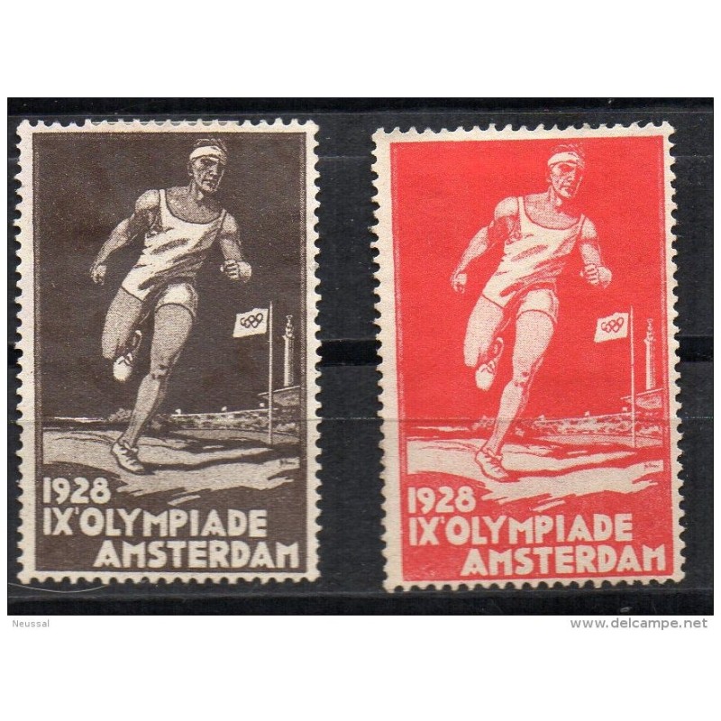 2 viñetas de 1928 juegos amsterdam 2 viñetas de 1928 juegos amsterdam