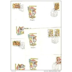 Serie de 5  sobres de rusia 1986