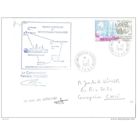 Carta de barcos de 1995 taaf