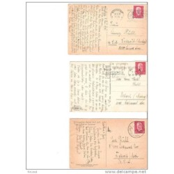 3 tarjetas postales distintas epocas
