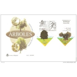 Sobre  de primer dia  arboles de 2001