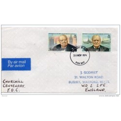 Carta de primer dia de 1974 falkland