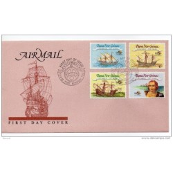 Carta   de primer dia de papua nueva guinea de 1992