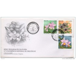 Carta de brasil de 1996 flores