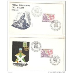 5 cartas con matasello commemorativo diferente dibujo 1977 mercado filatelico