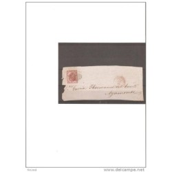 Frontal de carta con cuño de almeria