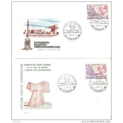 2 cartas con matasello commemorativo diferente dibujo 1977