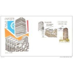 Sobre  de primer dia de 1987  europa