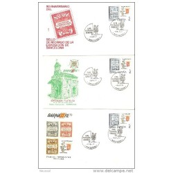 3 cartas mismo matasello  diferente sobre  1979 barnafil