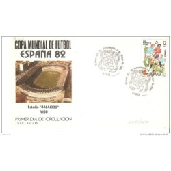 Carta con matasello de vigo 1981 copa de futbol