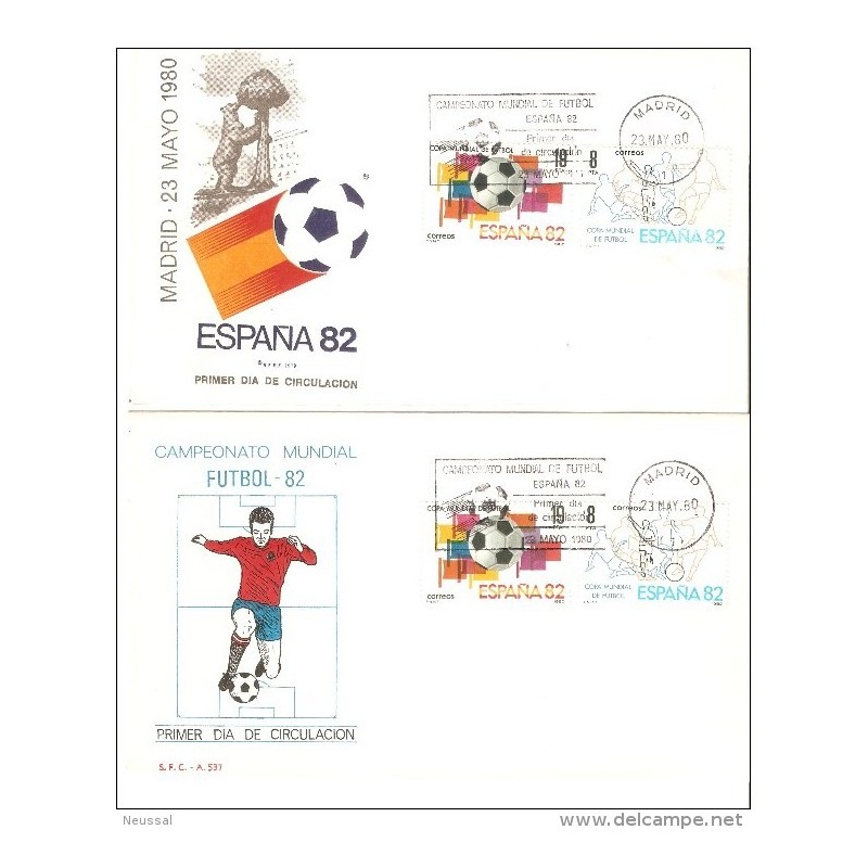 2 sobres de primer dia de 1980 campeonato de futbol 2 sobres de primer dia de 1980 campeonato de futbol