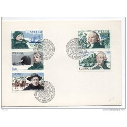 Carta de suecia de 1973 barcos