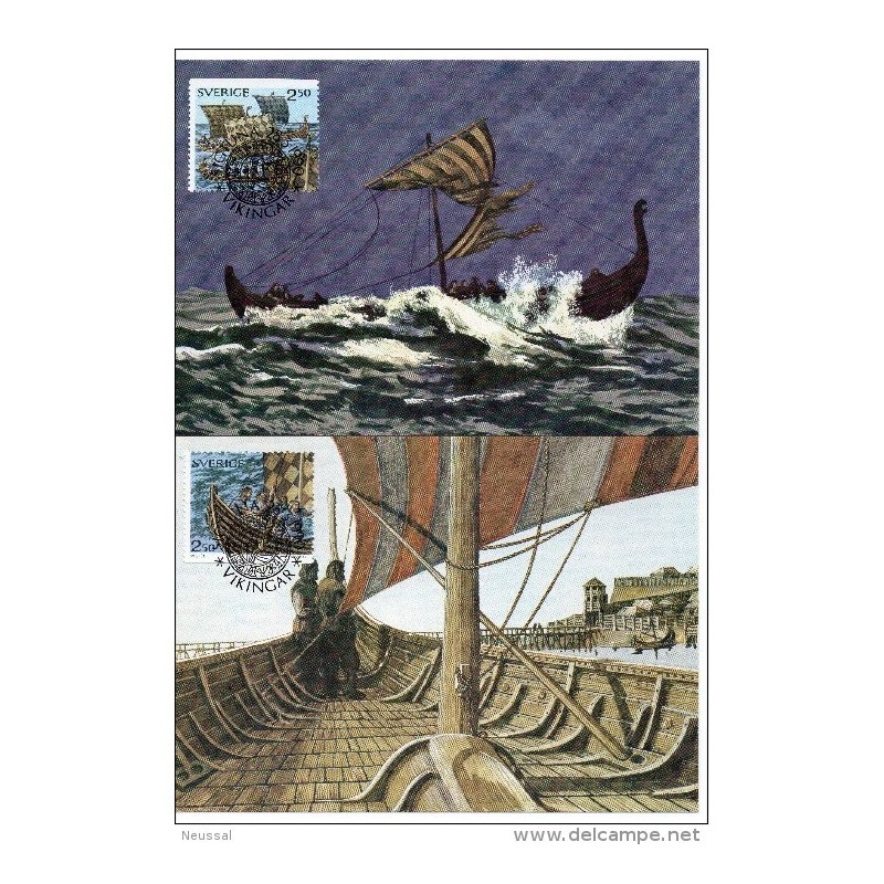 4 tarjetas de suecia 1990 barcos 4 tarjetas de suecia 1990 barcos