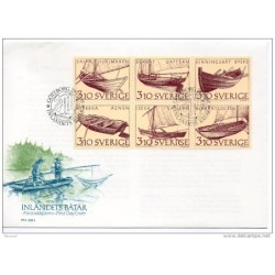 Carta de suecia de 1988 barcos