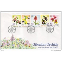 Carta de gibraltar de 1995 flores