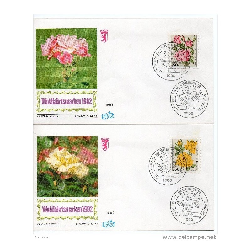 4 carta de alemania serie de flores 4 carta de alemania serie de flores