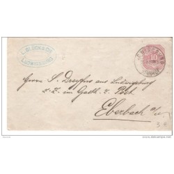Carta con matasello de ludwigsburg por detras calcado el dibujo del sello