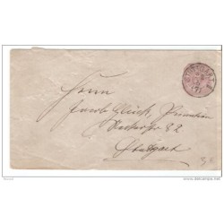 Carta con matasello de stuttgart y por detras matasello circulo d1