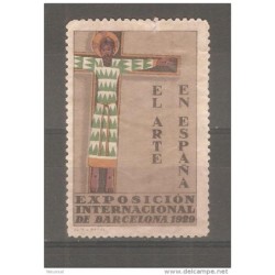 Viñeta de exposicion de barcelona 1929