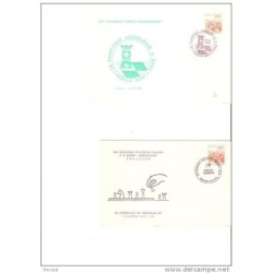 2 tarjetas de ajedrez de yugoslavia