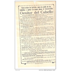 Papel  de publicidad genitor del cabello