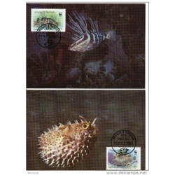 Serie de tarjeta postal  Antigua y barbuda 1987